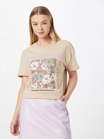 ONLY T-Shirt 'FIANA' in Beige: predná strana