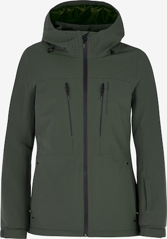 PROTEST Athletic Jacket 'PRTBEVERLY' in Green: front