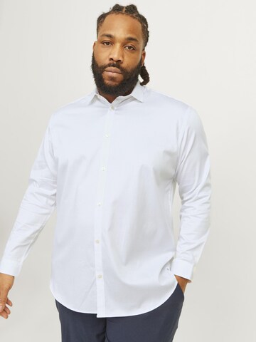 Comfort fit Camicia business 'JJPRParma' di Jack & Jones Plus in bianco
