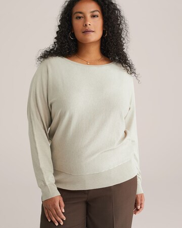 WE Fashion Пуловер 'Curve' в бежово