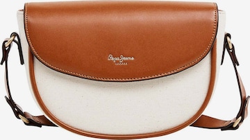 Sac bandoulière Pepe Jeans en marron : devant