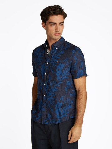 TOMMY HILFIGER Regular fit Overhemd in Blauw: voorkant