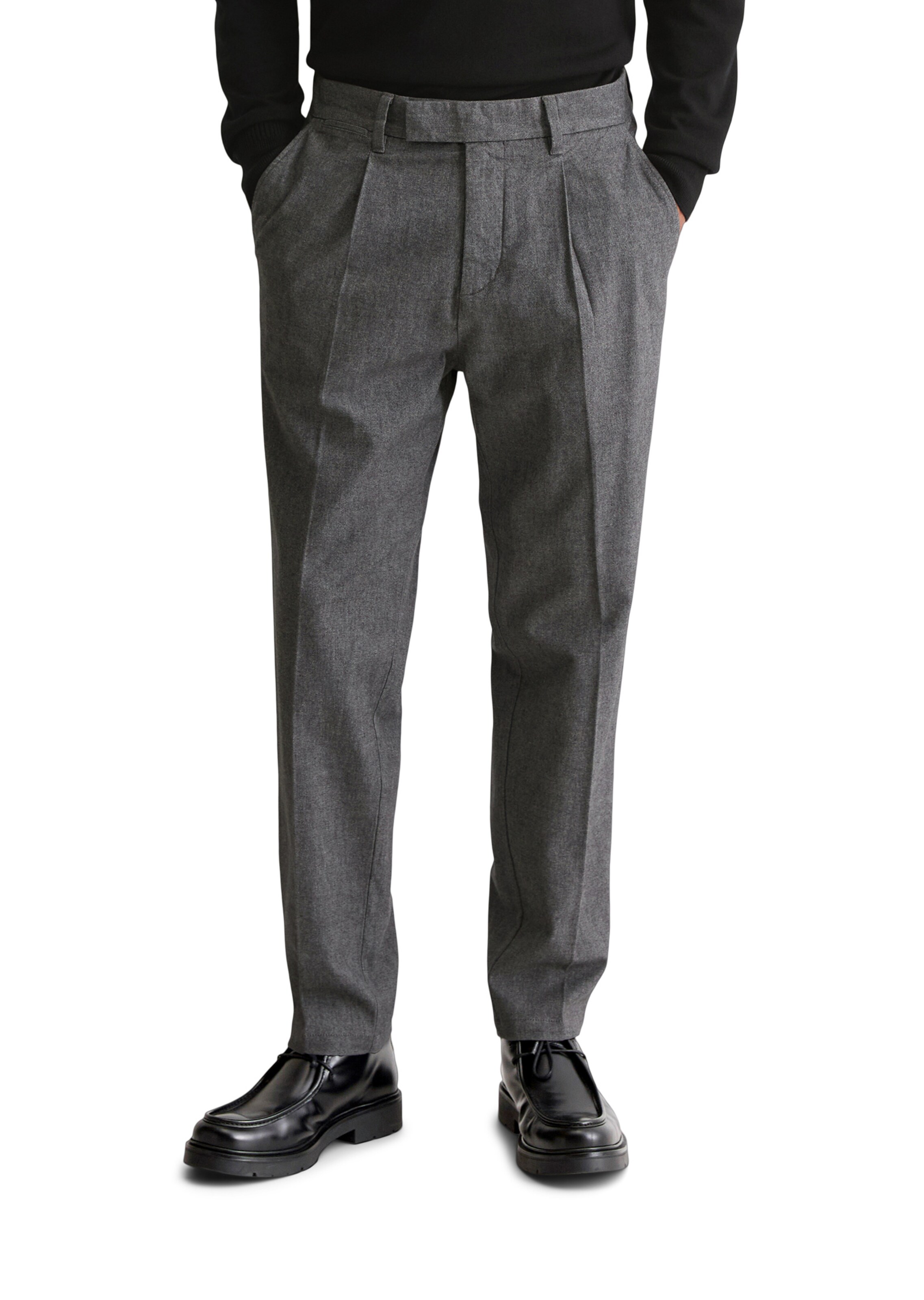 Marc O'Polo Tapered Hose in Grau: Vorderseite