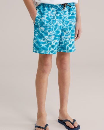 WE Fashion Zwembroek in Blauw: voorkant