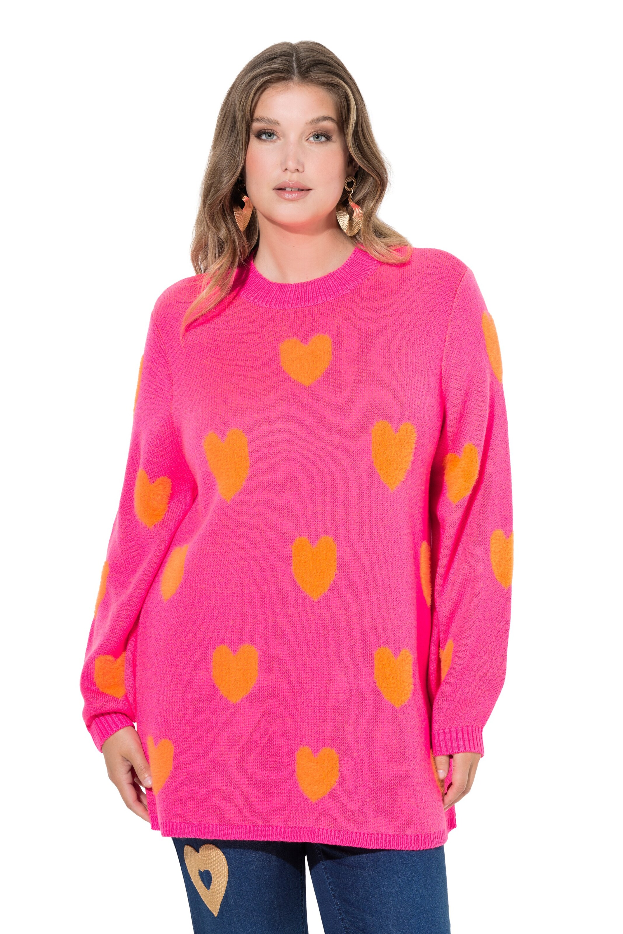 MIAMODA Sweater in Pink: front