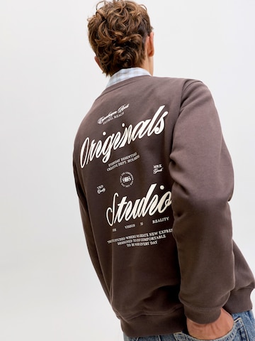 Jack & Jones Junior - Sudadera 'JORNORREBRO' en marrón: frente