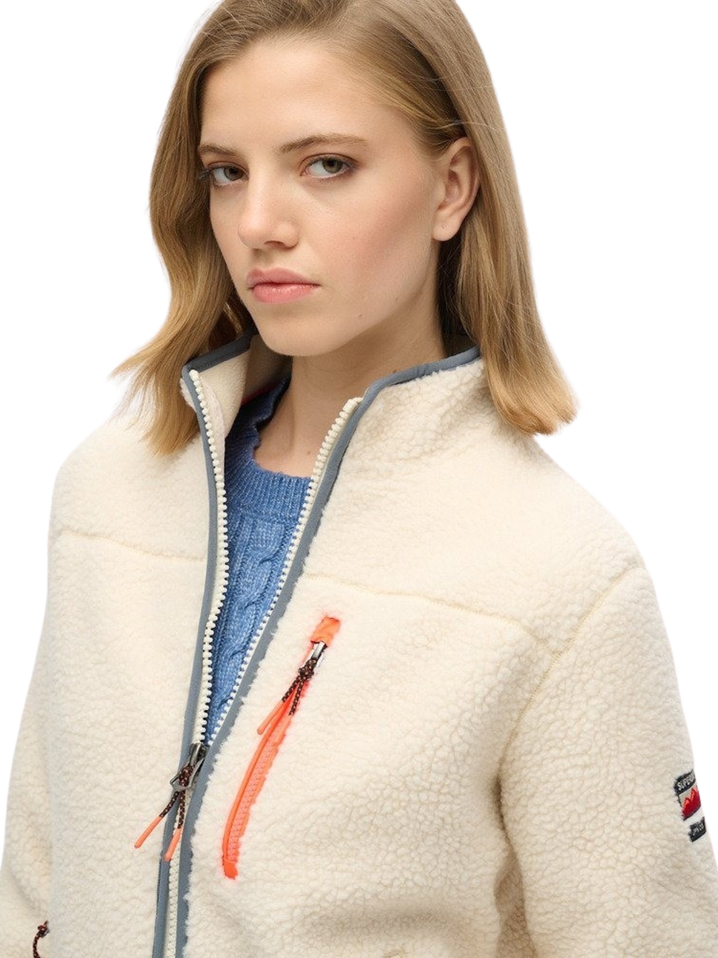 Veste en polaire Superdry en beige