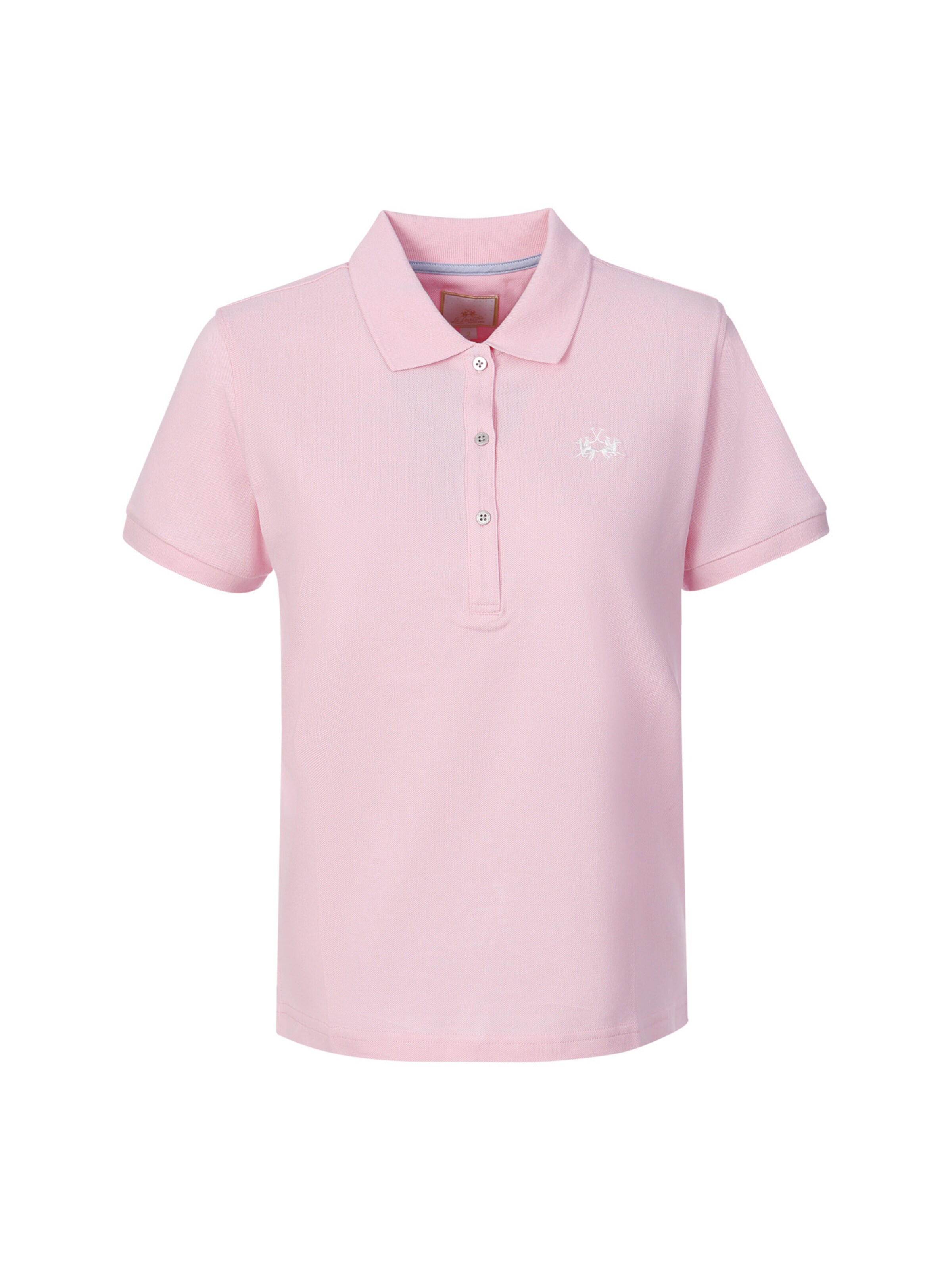 La Martina Poloshirt ' WCP006 ' in Pink: Vorderseite