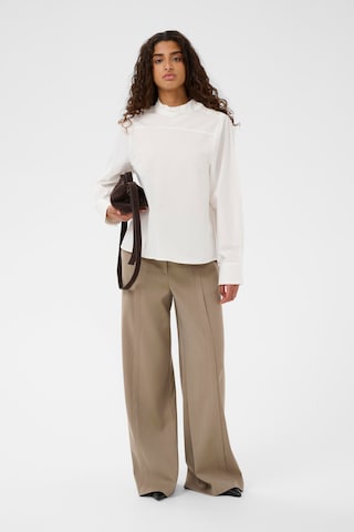 SOAKED IN LUXURY Bluse 'SLEmanda' i hvid