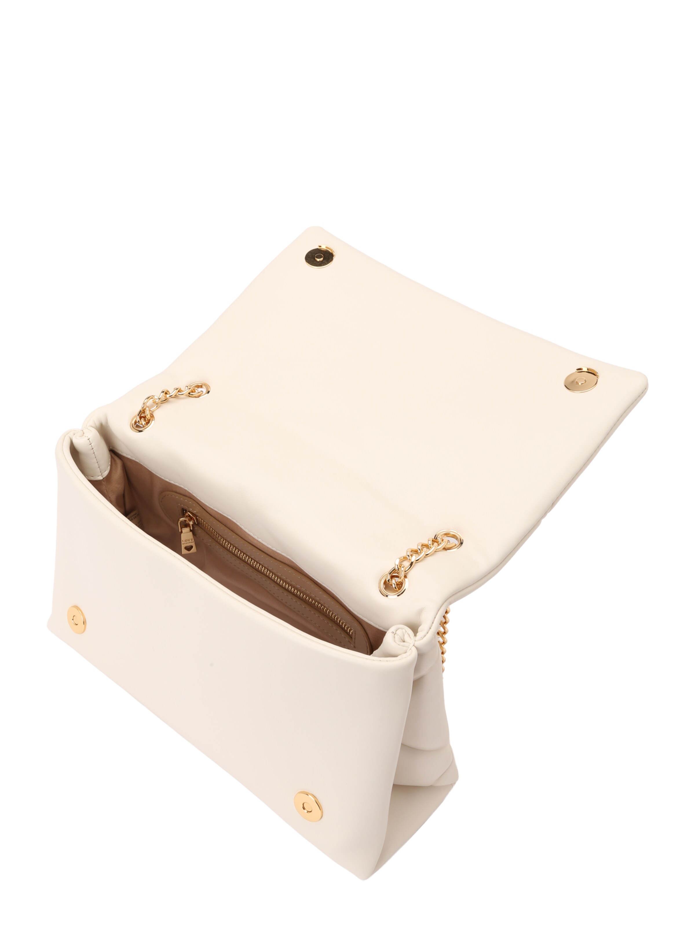 Love Moschino Crossbody Bag 'Embossed Q' in Beige