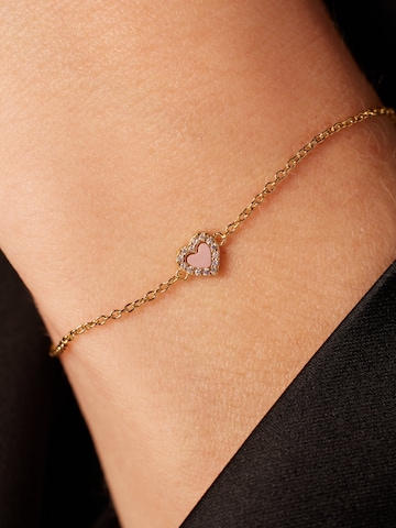 Lucardi Bracelet 'Gemstone' in Gold: front
