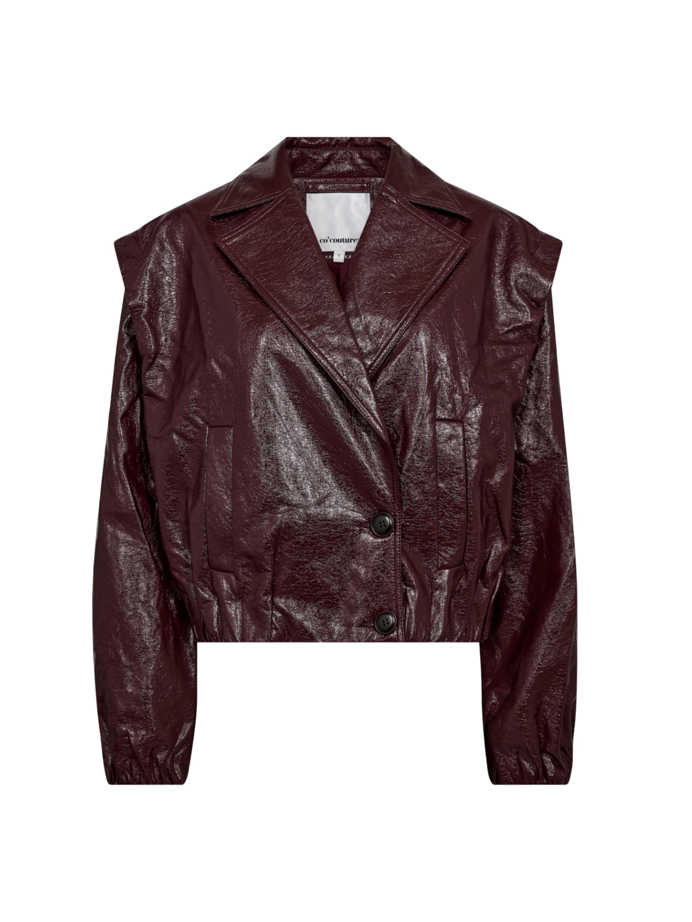 Veste mi-saison 'Posy' co'couture en rouge : devant