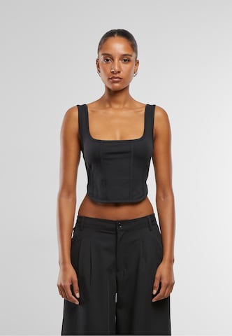 Urban Classics Top in Schwarz: Vorderseite