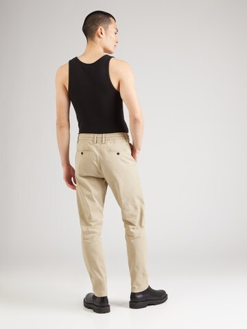 Lindbergh Tapered Pleat-front trousers 'Superflex' in Beige
