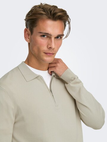 Only & Sons - Jersey 'Wyler' en gris