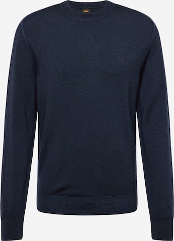 BOSS Orange Sweater 'Astefe' in Blue: front