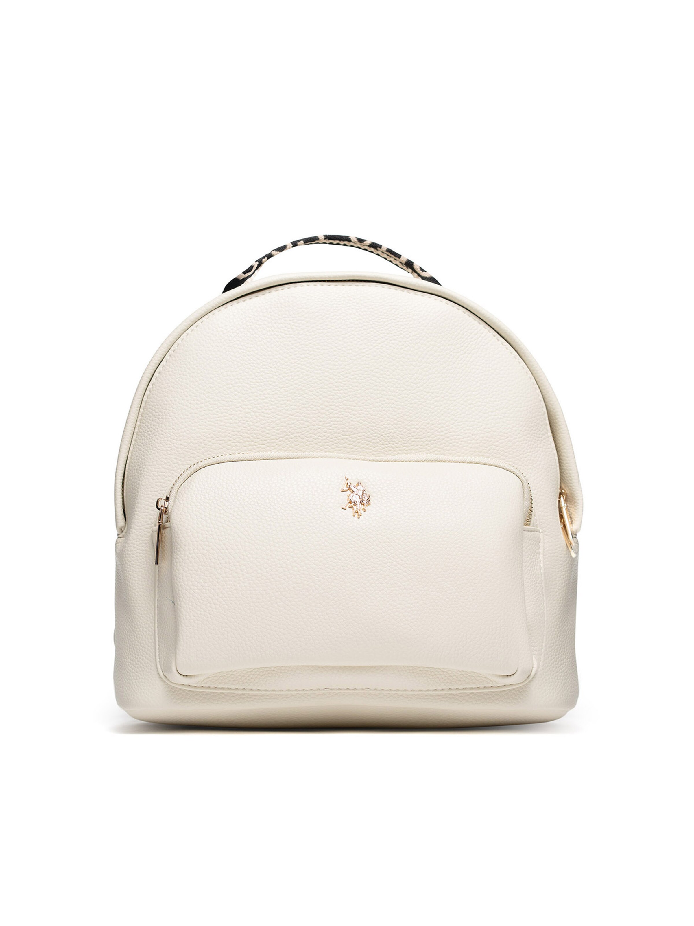Zaino di U.S. POLO ASSN. in bianco: frontale