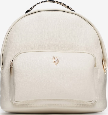 Zaino di U.S. POLO ASSN. in bianco: frontale