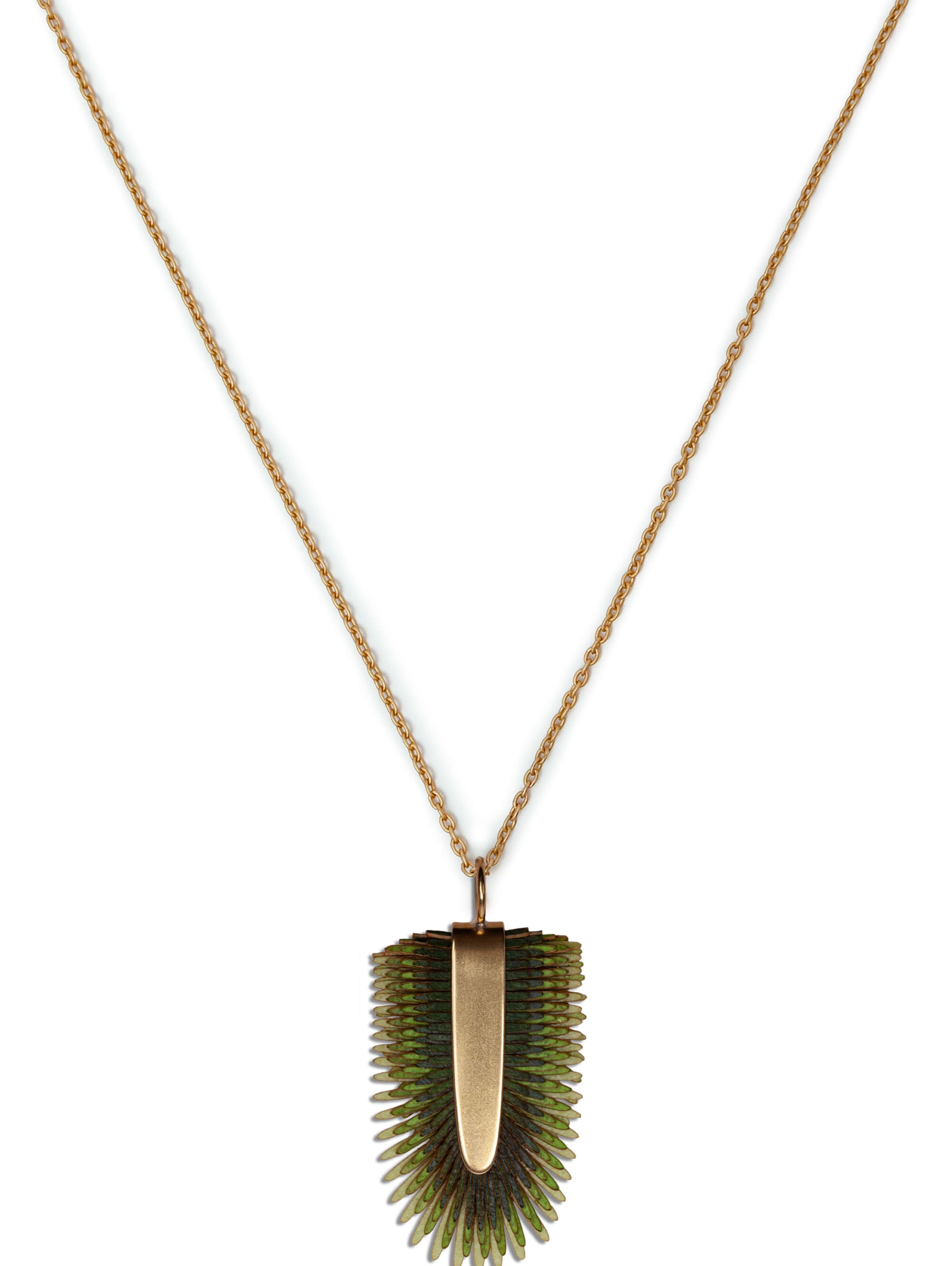 Gretchen Necklace in Green: front