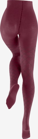 BURLINGTON Tights 'Argyle Affair' in Red: front