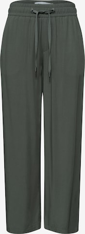 STREET ONE Wide leg Pants in Green: front
