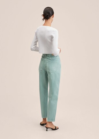 MANGO Tapered Jeans 'Aimee' in Grün