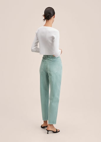 MANGO Tapered Jeans 'Aimee' in Groen