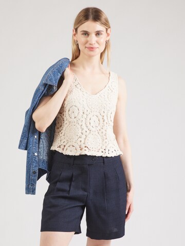 Top in maglia 'Lissi' di ABOUT YOU in beige: frontale