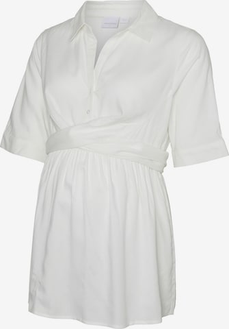 MAMALICIOUS - Blusa 'Eline Lia' en blanco: frente