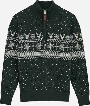 WE Fashion Neulepaita värissä vihreä: etupuoli