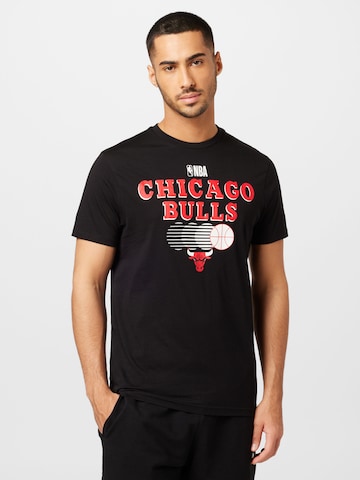 T-Shirt 'NBA Chicago Bulls' NEW ERA en noir : devant