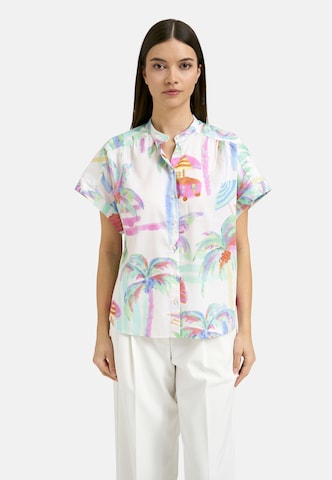 Milano Italy Blouse in Beige: front