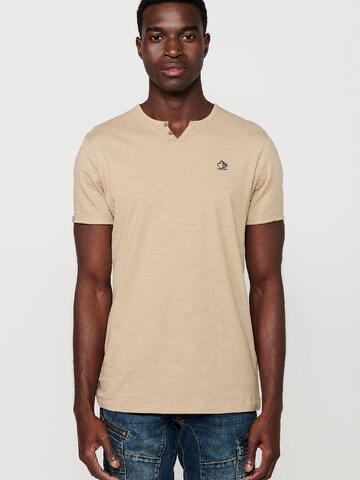 KOROSHI T-shirt i beige: framsida