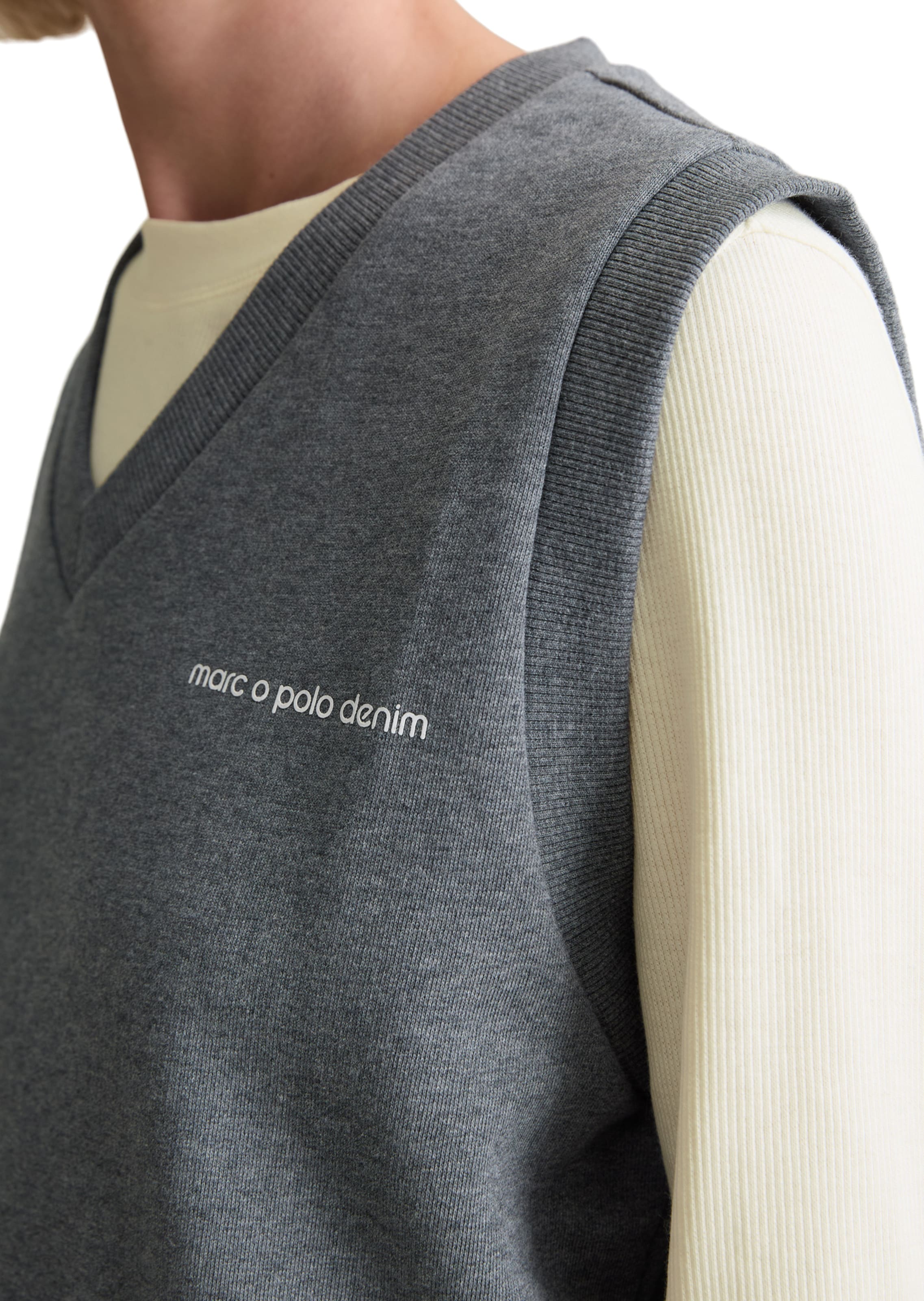 Marc O'Polo DENIM Pullunder in Grau