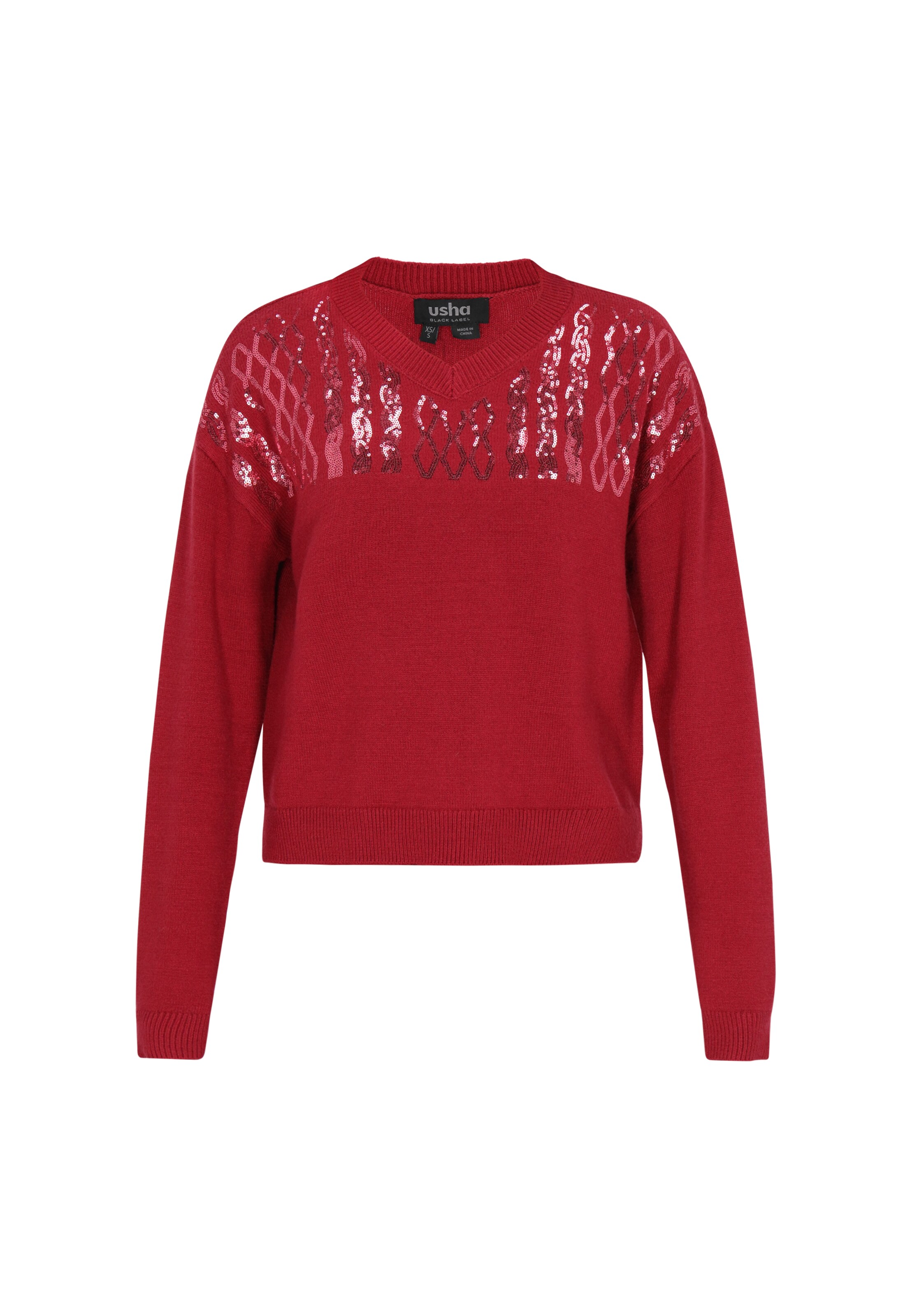 usha BLACK LABEL - Jersey en rojo: frente