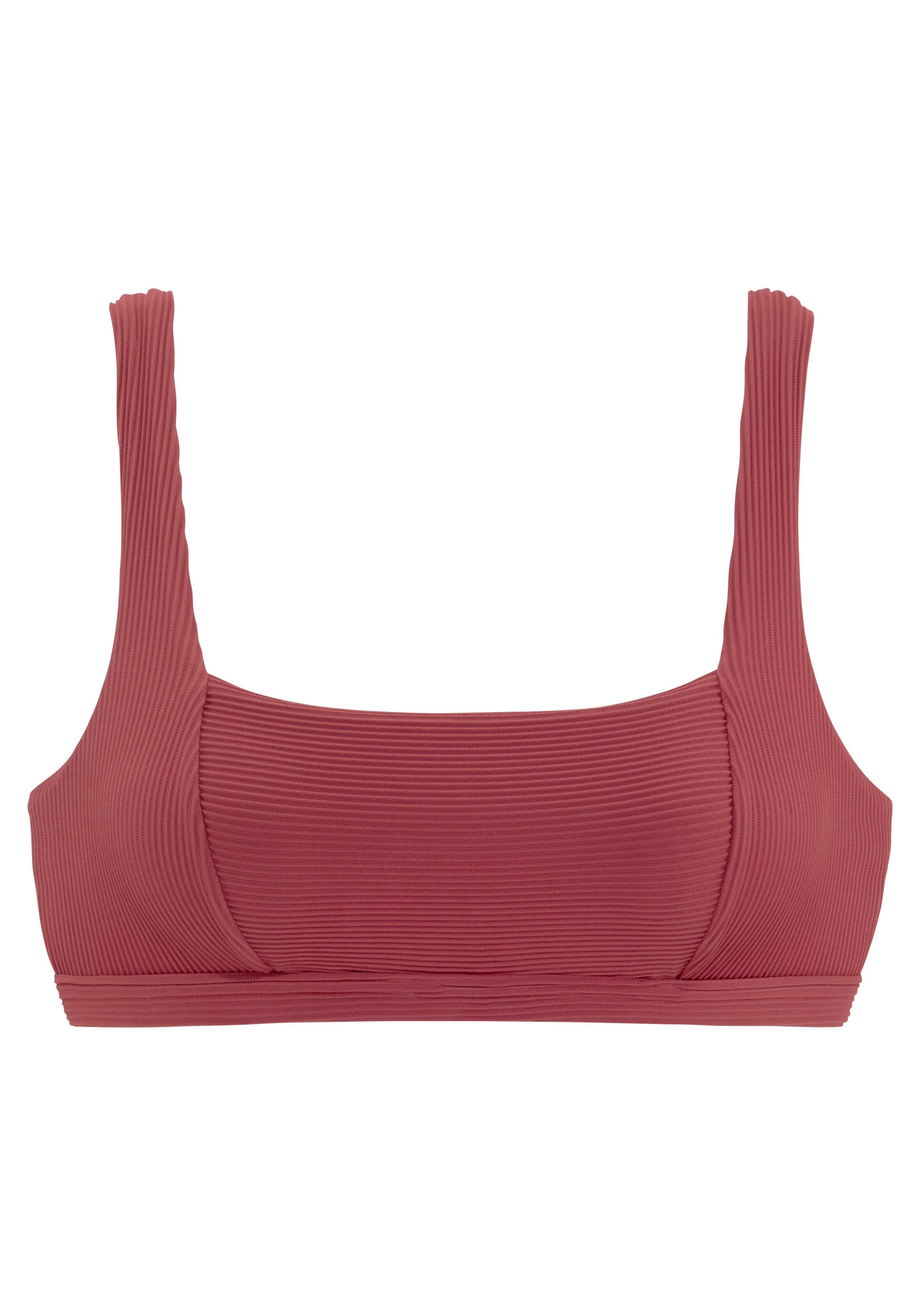 SUNSEEKER T-shirt Bikini top in Red: front