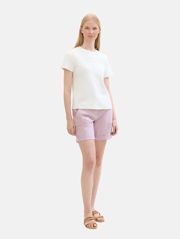 TOM TAILOR Regular Chinohose in Pink