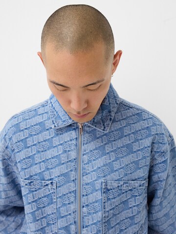 Bershka Between-Season Jacket in Blue