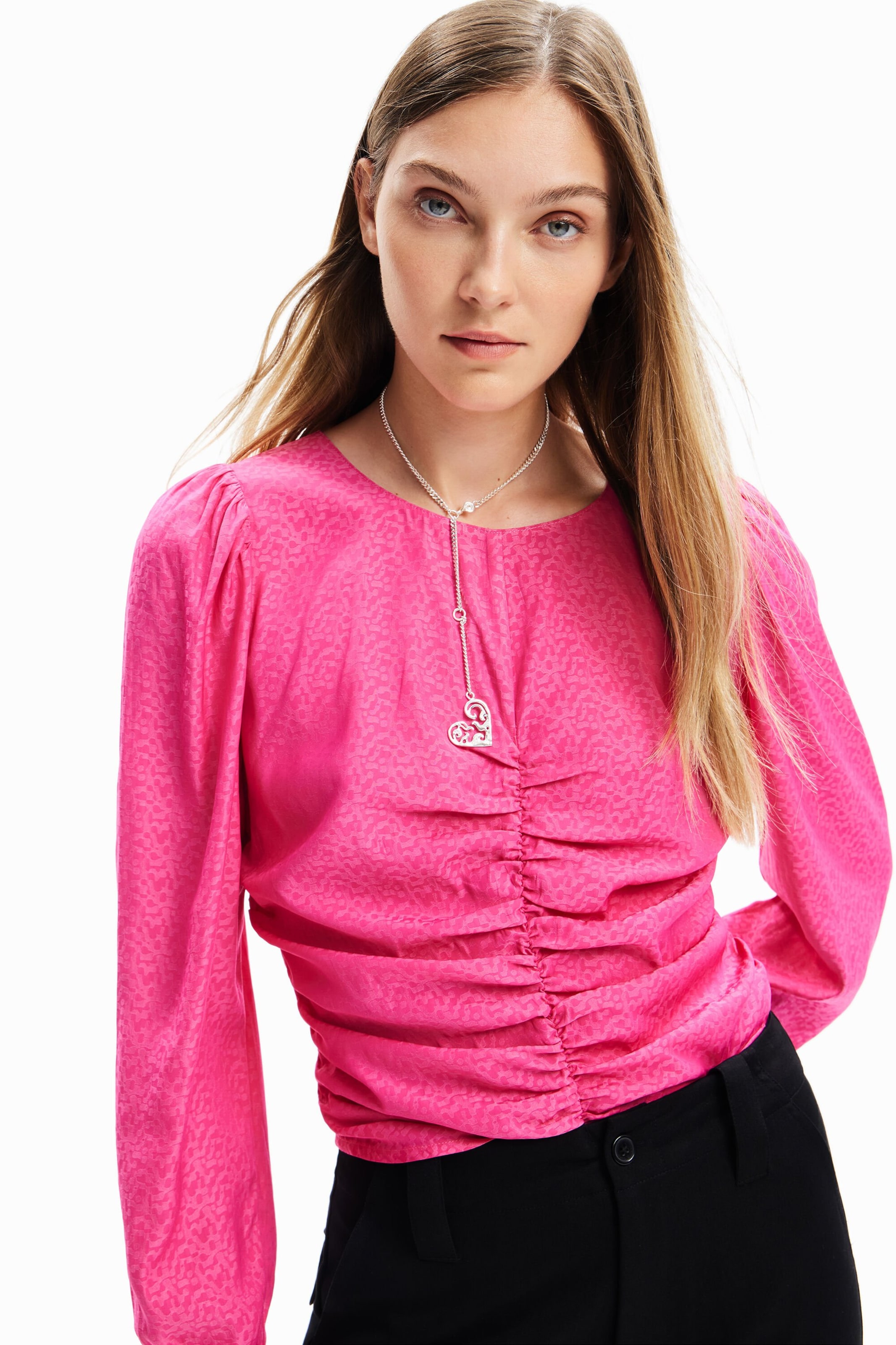 Chemisier Desigual en rose