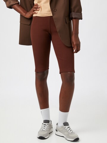 Blanche Skinny Leggings 'Rosa' in Brown: front