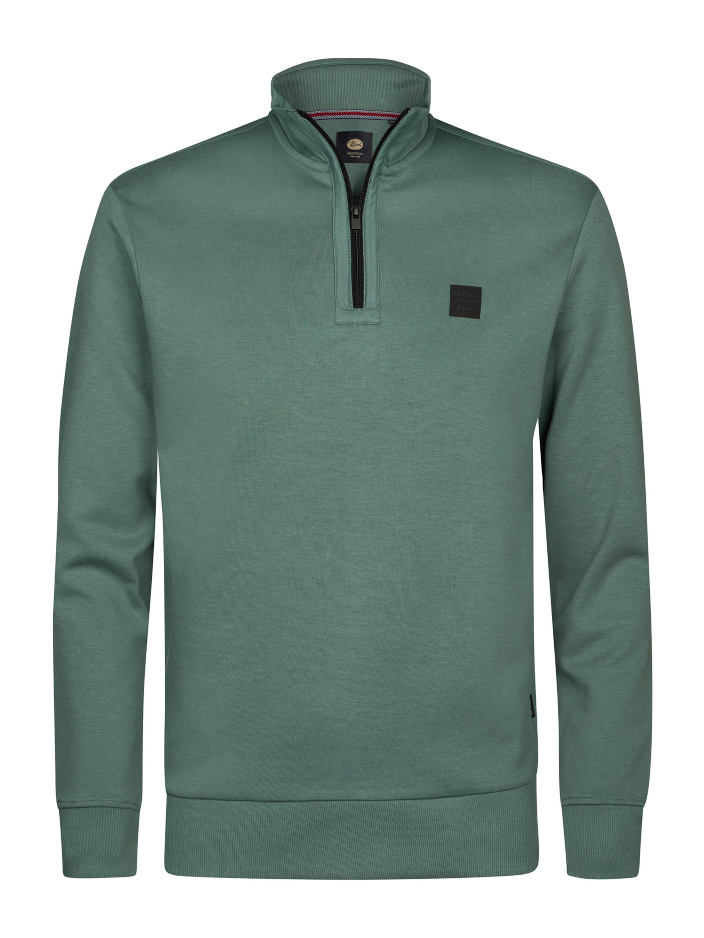 Sweat-shirt Petrol Industries en vert : devant
