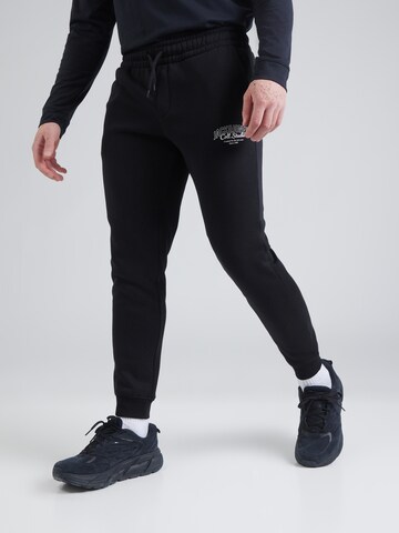 JACK & JONES Tapered Trousers 'JPSTGORDON MAKOTO' in Black: front