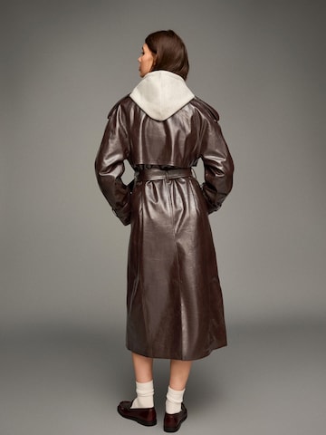 Manteau mi-saison Bershka en marron