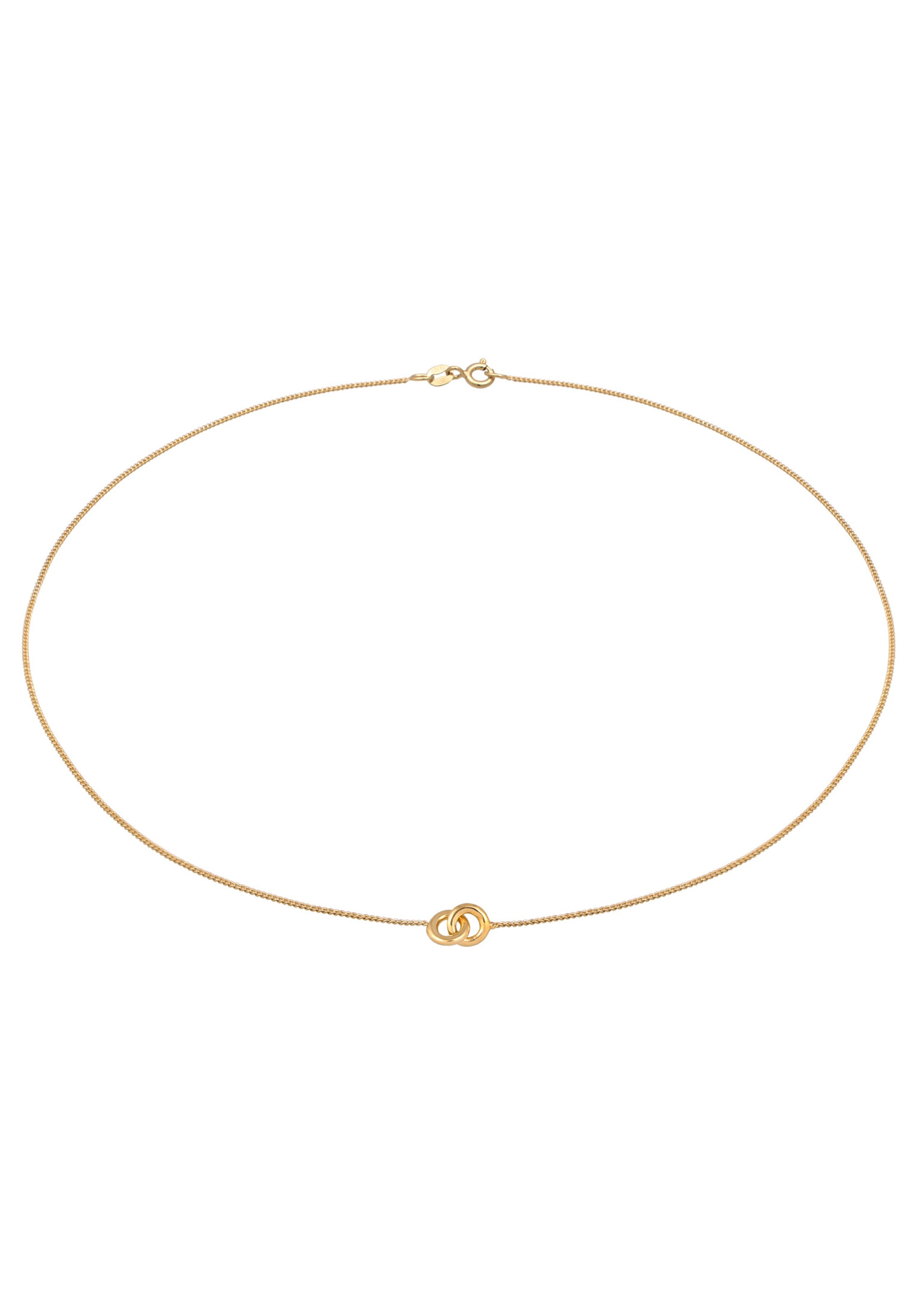 ELLI Ketting 'Kreis' in Goud: voorkant