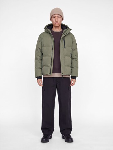 JACK & JONES Zimska jakna 'JCOTrace Alpha' | zelena barva