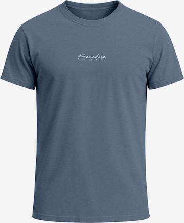 Neverless Shirt 'Palmen' in Blue: front