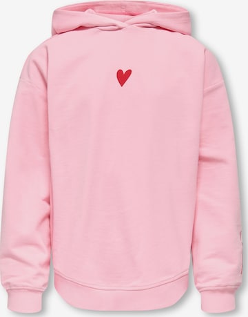 ONLY GIRLS - Sudadera 'KOGHeart' en rosa: frente