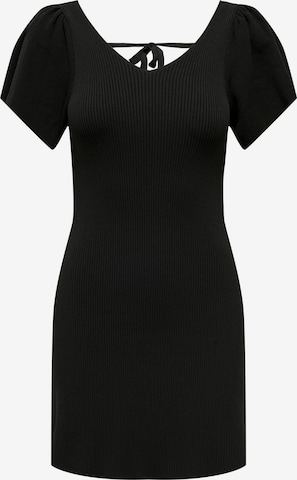 ONLY Knitted dress 'LEELO' in Black: front