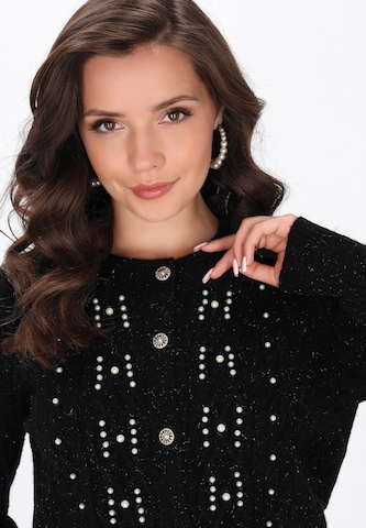 faina Knit cardigan in Black