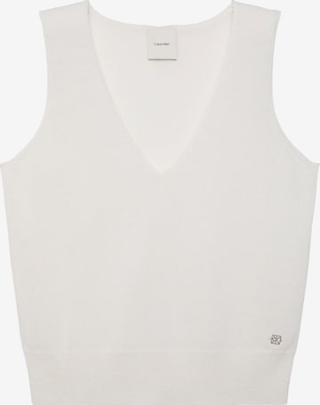 Haut Calvin Klein en blanc : devant